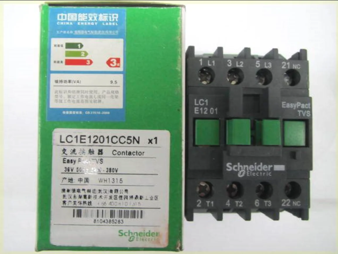1 ШТ Новый Контактор Schneider LC1E1201CC5N AC36V
