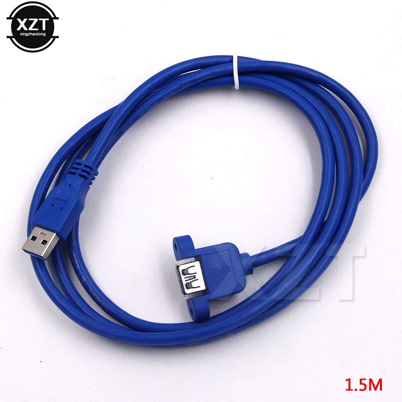 1 шт. Удлинительный кабель USB 3.0 от мужчины к женщине с разъемом для крепления на панели, высокоскоростной адаптер 0,3 М, 1 М, 1,5 М