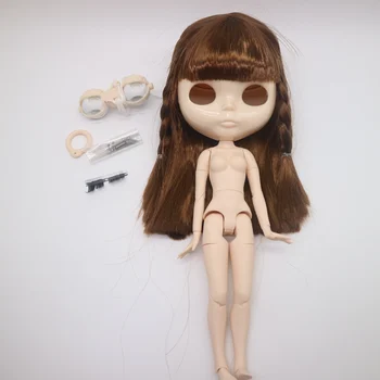волосы на теле, кожа головы и глазной мех для самостоятельного изготовления аксессуаров для кукол Nude blyth