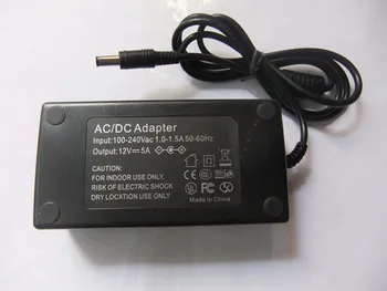 Светодиодный адаптер питания с переключаемым режимом 12 В/5A/60 Вт, вход AC100-240V