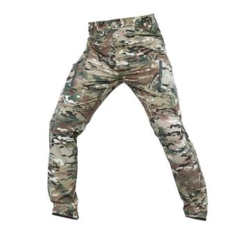 Мужские боевые брюки армейские военные страйкбольные тактические мужские рабочие брюки камуфляжные мультикамерные Походная охотничья одежда Мужская 2023