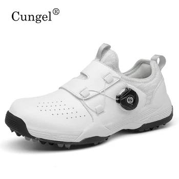 Новая мужская обувь для гольфа, водонепроницаемые кроссовки для гольфа, Мужская уличная обувь с шипами для гольфа, кроссовки для бега трусцой, мужские кроссовки для ходьбы.