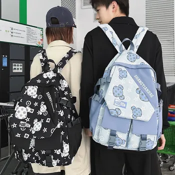 Нейлоновый женский рюкзак, школьная сумка большой емкости для девочек, рюкзаки для хранения с несколькими карманами, водонепроницаемые дорожные рюкзаки