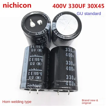 (1ШТ) 400V330UF 30X45 электролитический конденсатор nichicon 330UF 400V 30*45 GU 105 градусов.
