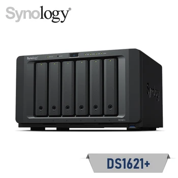 Synology DS1621 + дисковая станция NAS с 6 отсеками для хранения резервных копий данных с четырехъядерным процессором NAS (Бездисковый)