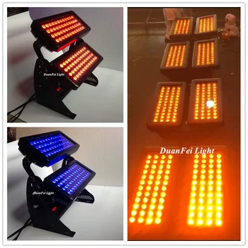 6 лот светодиодного точечного освещения dmx led rgbwa city color ip65 прожекторы led rgbwa 5в1 96x15 Вт