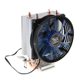 CPU Cooler Master 2 с тепловыми трубками из чистой меди и системой охлаждения Blue Light Dropship