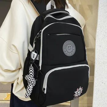 Новый женский рюкзак с несколькими карманами для девочек в стиле Харадзюку, белый милый школьный рюкзак для студентов, Корейская Японская женская дорожная сумка, рюкзаки для ноутбука