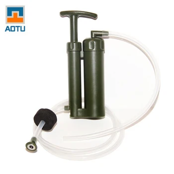 AOTU Портативный пластиковый фильтр для воды 0,1 Микро Солдат, очиститель для походов на открытом воздухе, инструменты для выживания в кемпинге, Аварийные инструменты