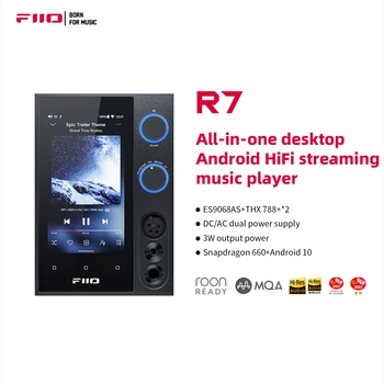FiiO R7 Snapdragon 660 Android 10 Настольный музыкальный плеер AMP/DAC ES9068AS чип/THXAAA 788 Усилитель для наушников Bluetooth 5.0DSD512