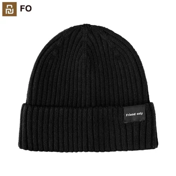 Youpin/ Мужские и женские вязаные шапки, зимняя теплая кепка, модная эластичная шапка унисекс без таблеток Для верховой езды в уличном стиле Вязаная шапка