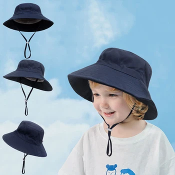 Летняя детская солнцезащитная шляпа, мужская и женская детская дышащая шляпа для бассейна, Пляжная шляпа Рыбака, реквизит для фотосъемки