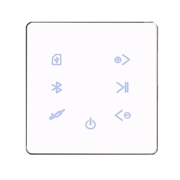 2X Bluetooth-усилителя в стене USB SD-карта Музыкальная панель Фоновая аудиосистема 