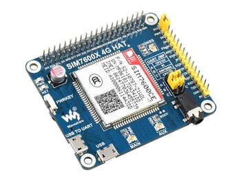 SIM7600CE 4G HAT для Raspberry Pi, поддержка 4G / 3G / 2G LTE Cat-4, позиционирование GNSS, для некоторых стран Юго-Восточной Азии