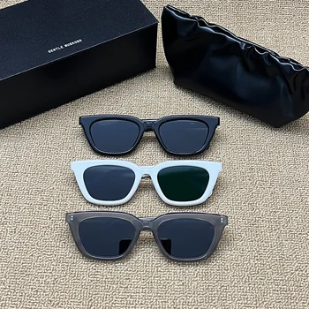 2023 Новая мода GM Cat eye НЕЖНЫЕ Солнцезащитные очки Для женщин мужские Ацетатные солнцезащитные очки квадратного оттенка UV400 В оригинальном футляре