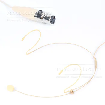 Бежевый Телесный Цвет TA4F 4 Контакта Mini XLR Коричневый Головной Микрофон Гарнитуры Для Беспроводной Системы SHURE ULX1 UC1 UR1M Bodypack Mic