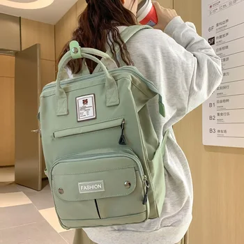 2023 Новый школьный рюкзак для японской литературы и искусства, женский Простой, легкий, большой емкости, студенческий рюкзак для отдыха на природе