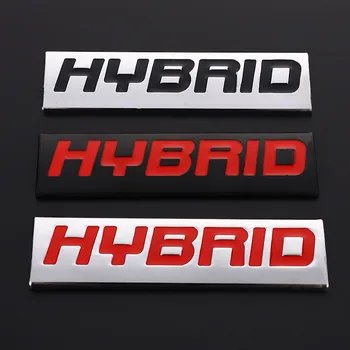 Автомобильные наклейки Гибридный логотип 3D Металлическая Эмблема Значок Наклейки для гибридных Subaru Honda Grace Toyota RAV4 Hyundai Porsche Lexus Mercedes