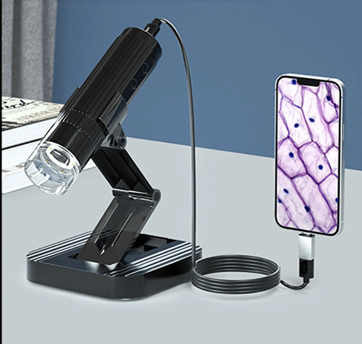 2MP 1080P 50-1000-Кратный зум USB/WIFI Цифровой микроскоп CMOS Бороскоп Инспекционный Ручной эндоскоп для проверки печатных плат Камера отоскопа
