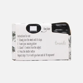 Одноразовая пленочная камера Одноразовая пленочная камера с 17 штучными пленками F / 8 с 28-миллиметровым объективом для свадебной вечеринки на открытом воздухе