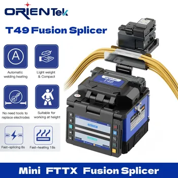 Высокоточное Оборудование FTTH для Активного Выравнивания Оптического Волокна Orientek T49 Fiber Optic Fusion Machine Комплект Оптического Волокна