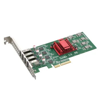 PCIE- 4-портовая карта захвата изображения USB 3.0, независимая 4-канальная карта расширения 20G, Карта адаптера 4 * 5G