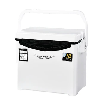 10-литровый ящик-холодильник для рыбалки, коробка для снастей, открытый резервуар, чехол для снастей, Инструменты для хранения рыбы, Легкая морская рыбалка с переносными отверстиями для воздуха