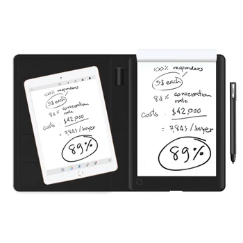 Блокнот VSON Smart Writing Pad с Шариковой Ручкой 8192-уровневой Чувствительностью К Нажатию, Защитный Чехол Для Автономного Хранения 150 Страниц