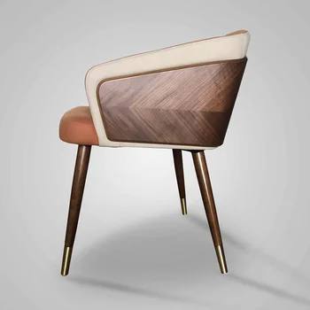 Современный минималистичный Деревянный обеденный стул для кухни, Роскошная отделка, Индивидуальное кресло, Высококачественная мебель Sandalye