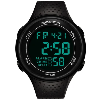 Цифровые наручные часы мужские 50 м водонепроницаемые модные мужские спортивные часы Светодиодные часы для мужчин Relogios Masculino