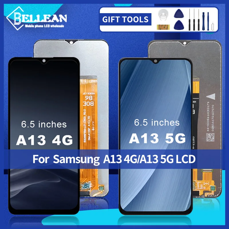 4G Для Samsung Galaxy A13 ЖК-дисплей С Сенсорным Экраном Digitizer A136 A135 В Сборе Для Samsung A13 5G Дисплей С Рамкой