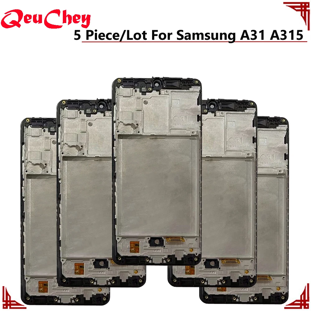 5 шт./Лот Incell Для Samsung Galaxy A31 A315 A315F A315F/DS ЖК-дисплей Монитор Сенсорный Экран Дигитайзер В Сборе С Рамкой