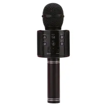 Bluetooth Караоке-микрофон Беспроводной микрофон Профессиональный Динамик Ручной микрофон-плеер для записи пения Микрофон