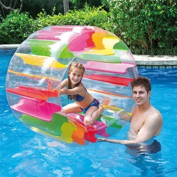 Надувные игры для детей, водяное колесо, роликовый поплавок, 36-дюймовый Гигантский мяч для детей, игрушки для бассейна, Трава