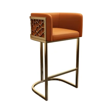 Роскошные Мобильные обеденные стулья с акцентом в скандинавском металлическом кожаном дизайне, обеденные стулья, Пляжная переносная кухонная мебель Silla De Comedor
