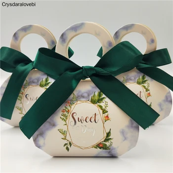 Коробки для конфет Свадебные Сувениры И подарочные коробки В мраморном стиле Принадлежности для вечеринок Бумага для душа Ребенка Упаковка шоколадных коробок