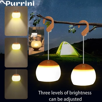 Наружное освещение для кемпинга, сверхдлинный срок службы батареи, портативный подвесной светодиодный перезаряжаемый светильник для атмосферы палатки