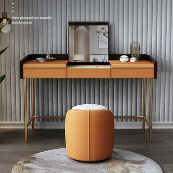 Скандинавия Комоды-раскладушки из массива дерева для мебели для спальни Nordic Designer Легкий Роскошный домашний туалетный столик для спальни