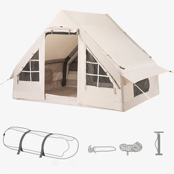 Надувная палатка из оксфордского ПВХ на 3-8 человек, водонепроницаемая надувная палатка, походная палатка для рыбалки, Походная накидка, альпинизм