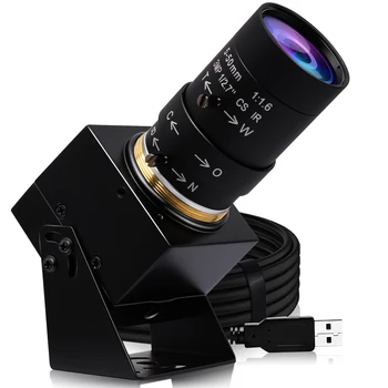 ELP 4K USB камера IMX317 2160P 30 кадров в секунду Веб-камера 5-50 мм Ручной 10-кратный зум Для потоковой передачи/Онлайн-обучения/ Видеозвонков/Zoom/Skype