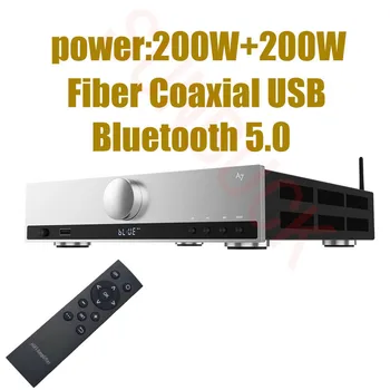 SUNBUCK A7 Полная пара Симметричных волоконно-коаксиальных усилителей USB Bluetooth мощностью 2,1 200 Вт, Стереоусилитель Hi-Fi с дистанционным управлением