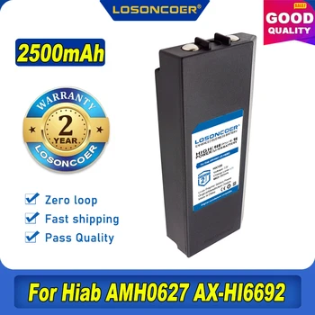 100% Оригинальный аккумулятор LOSONCOER 2500 мАч HIA7220 Для Hiab AMH0627, AX-HI6692, XS Drive, XS Drive H3786692, XS Drive H3796692
