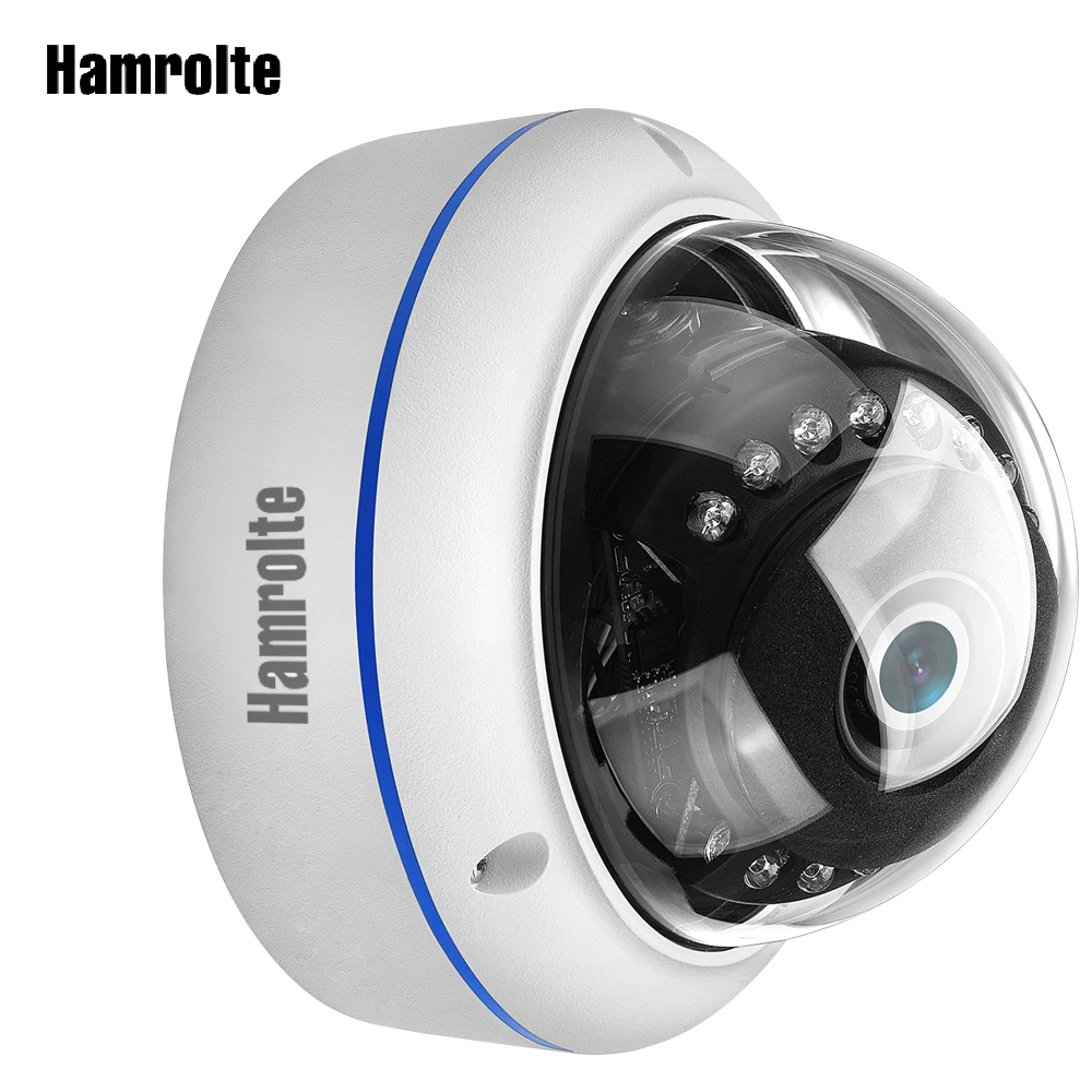 AHD-камера Hamrolte с антивандальным куполом высокого разрешения 1080P/ 720P, водонепроницаемая внутренняя/ наружная камера ночного видения, камера видеонаблюдения