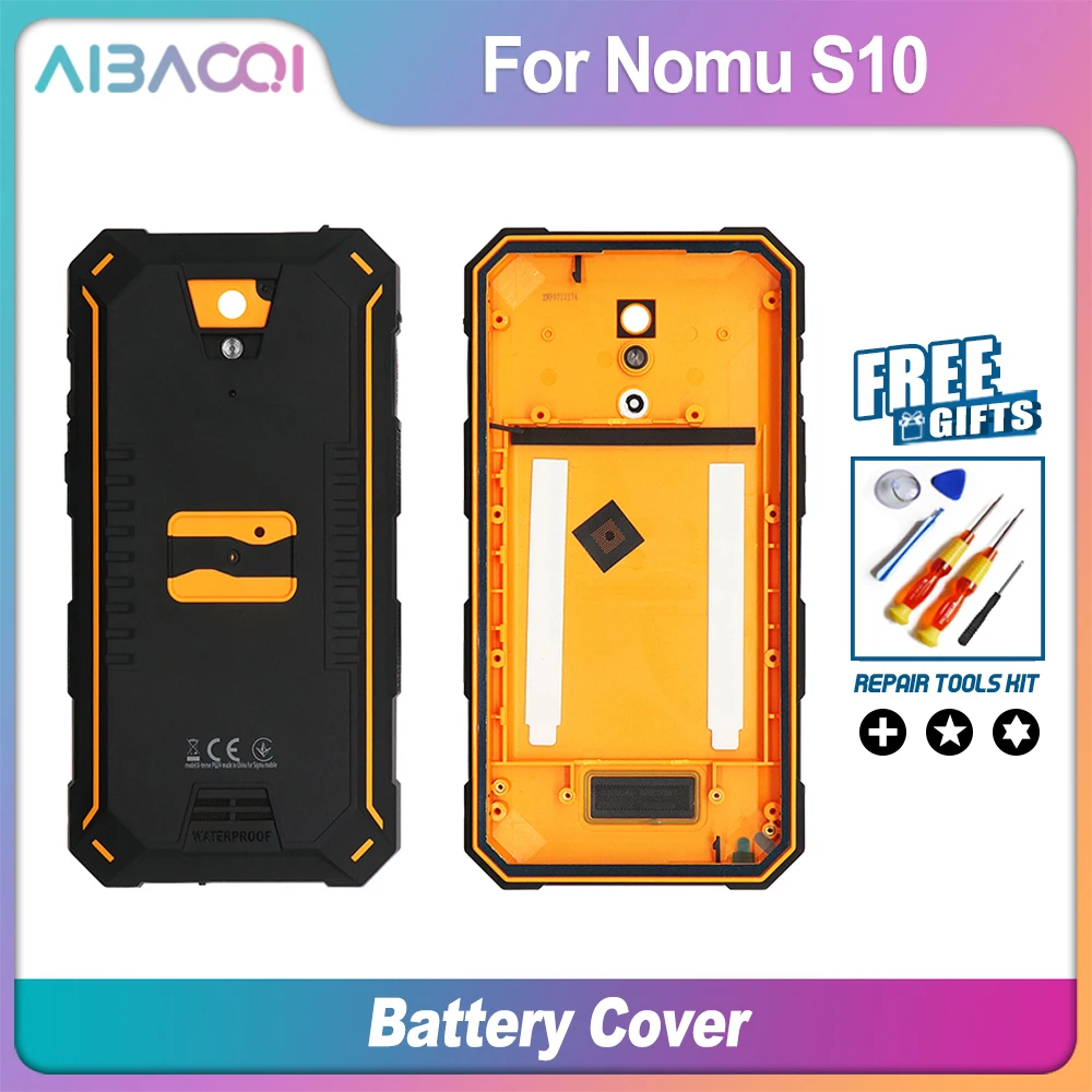 AiBaoQi Совершенно Новый Батарейный Отсек Nomu S10 Защитная Задняя Крышка Батарейного Отсека + Черная Пылезащитная Заглушка Для Телефона Nomu S10