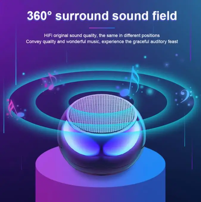 FDBA4813115 Беспроводной громкоговоритель Звуковая система объемного звучания 3D стереомузыки Поддержка наружных динамиков