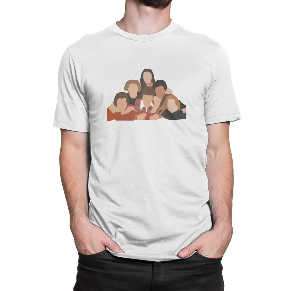 Винтажная мужская футболка с участием актеров шоу 70-х