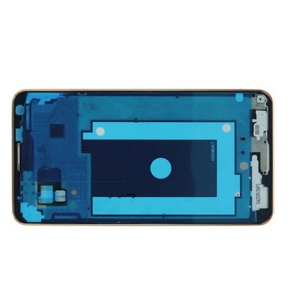 Для Samsung Galaxy Note 3 AT & T SM-N900A/T-Mobile SM-N900T Серебристого/Золотого цвета ЖК-дисплей Передняя Лицевая панель Корпус Средняя Рамка Плата