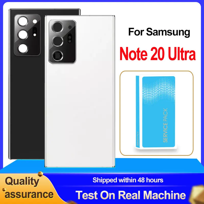 Для Samsung Galaxy Note20 Ultra Задняя крышка, крышка батарейного отсека, задняя крышка, замена стеклянного корпуса на объектив камеры для Note 20 Ultra