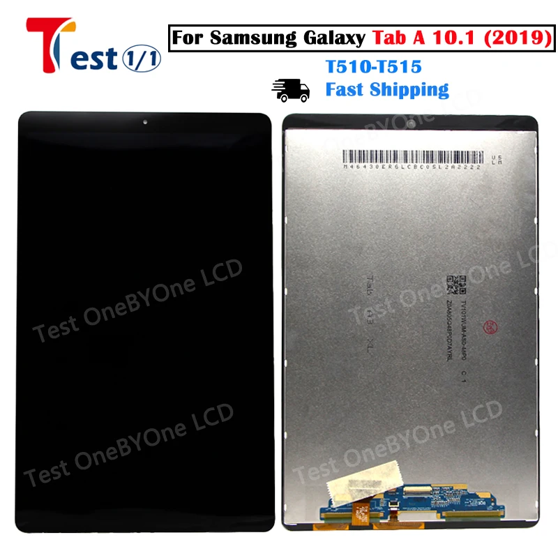 Для Samsung Galaxy Tab A 10.1 (2019) SM-T510 T515 ЖК-дисплей Сенсорный Экран Дигитайзер Панель В сборе Для Samsung T510 T515 LCD