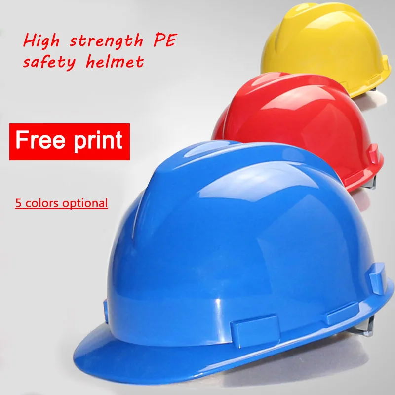 Защитный шлем на рабочем месте в классическом V-образном стиле, противоударный, многоцветный, опция, заводская транспортировка, печать без шахт